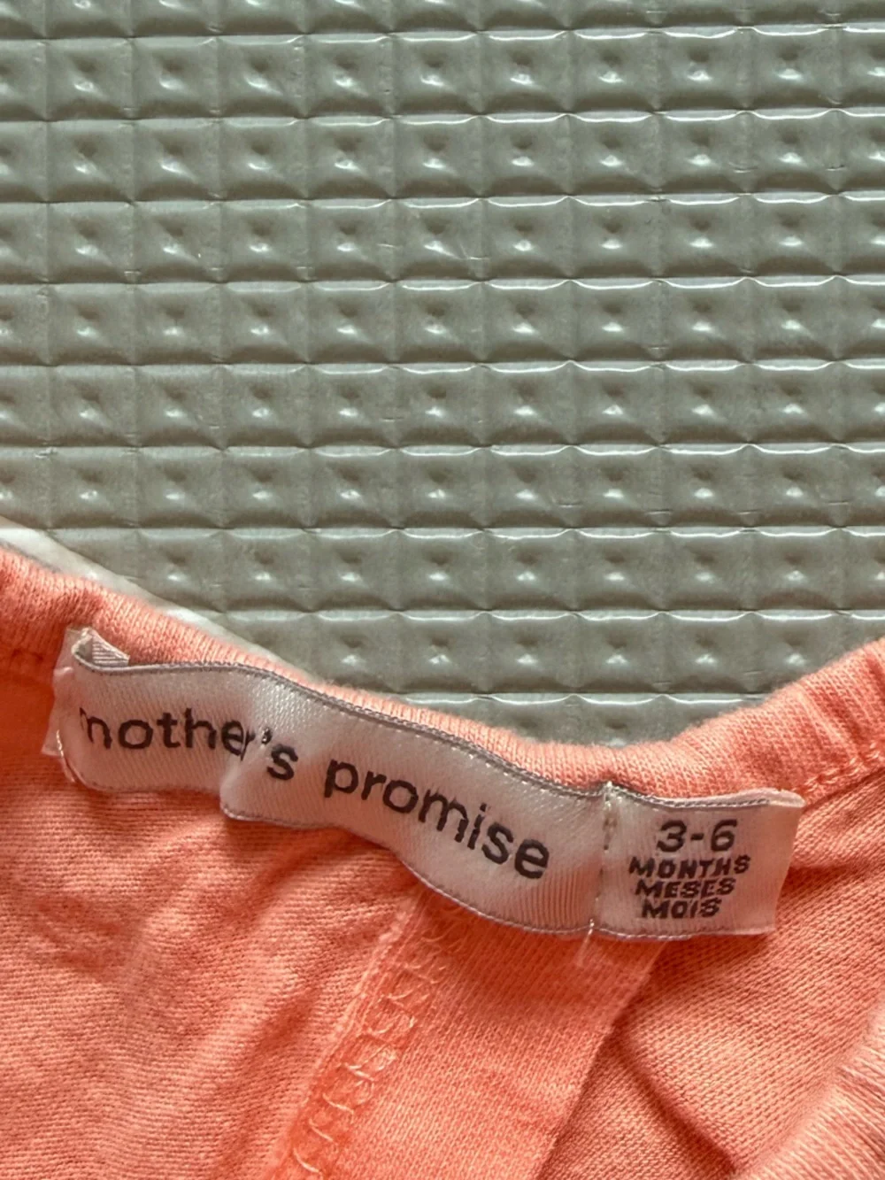 Mother’s Promise|Baby girl summer set,Peach ditsy Floral Daisy tee & biker short